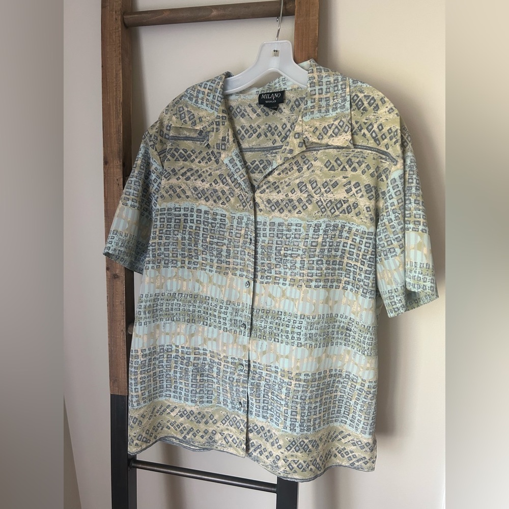 Vintage XL patterned women’s button down